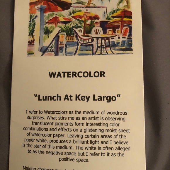 22" X 27.5" Watercolor Painting by Lisa Freidus - Picture 4 of 6